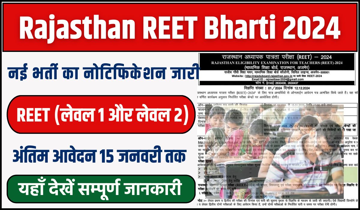 Rajasthan REET Bharti 2024