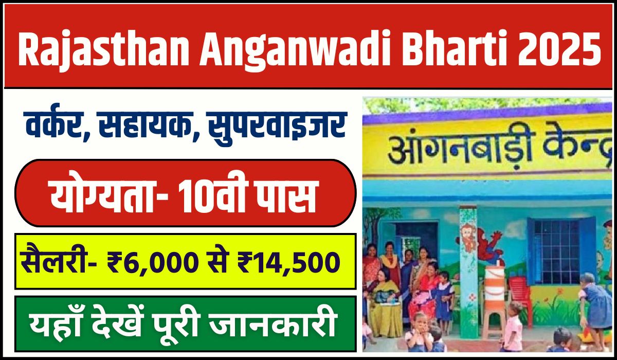 Rajasthan Anganwadi Bharti 2025