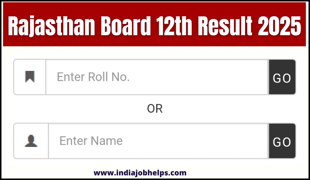 Rajasthan Board 12th Result 2025